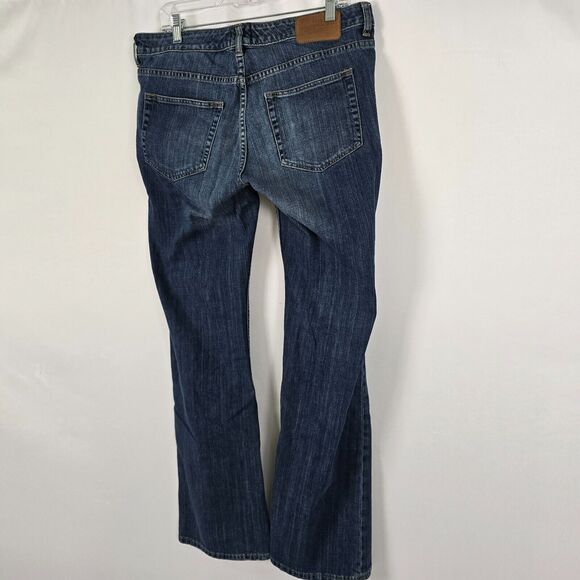 H&M L.O.G.G. Jeans Women's 33 Boot Cut High-Rise Blue Dark Wash - Picture 15 of 16